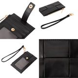Faux Leather Weave Flat  Coin Wallet  from Madeline Love