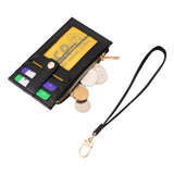 Faux Leather Weave Flat  Coin Wallet  from Madeline Love