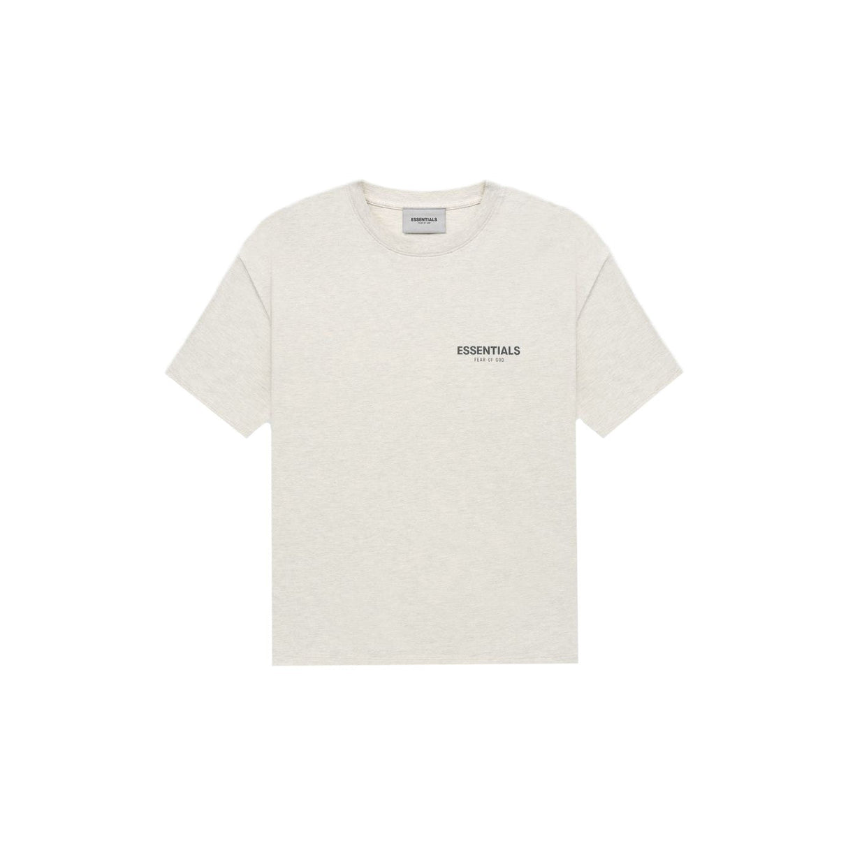 Fear of God Essentials Core Collection T-shirt Light Heather Oatmeal from LacedUp
