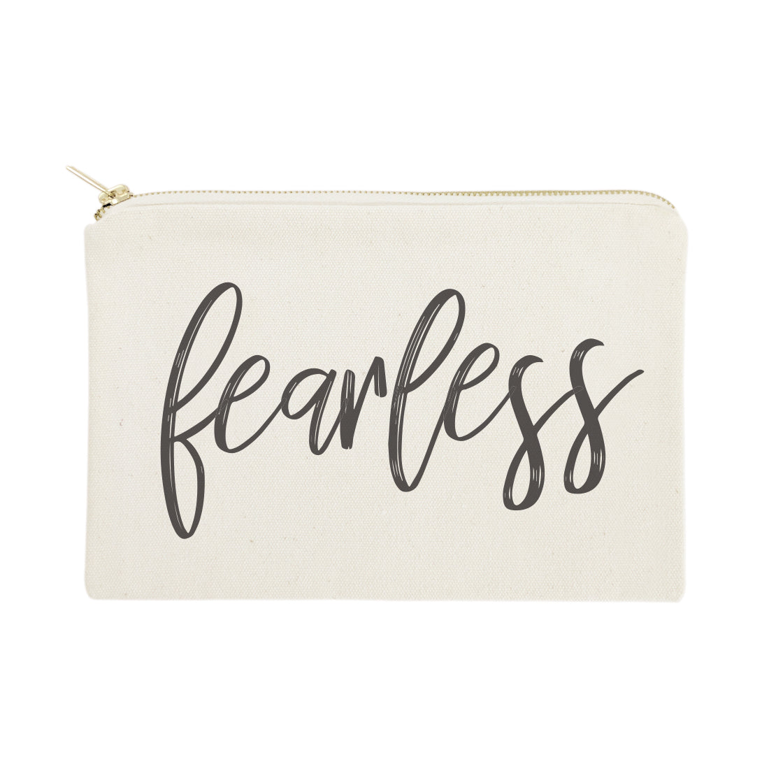 Fearless Cotton Canvas Cosmetic Bag from The Cotton & Canvas Co.