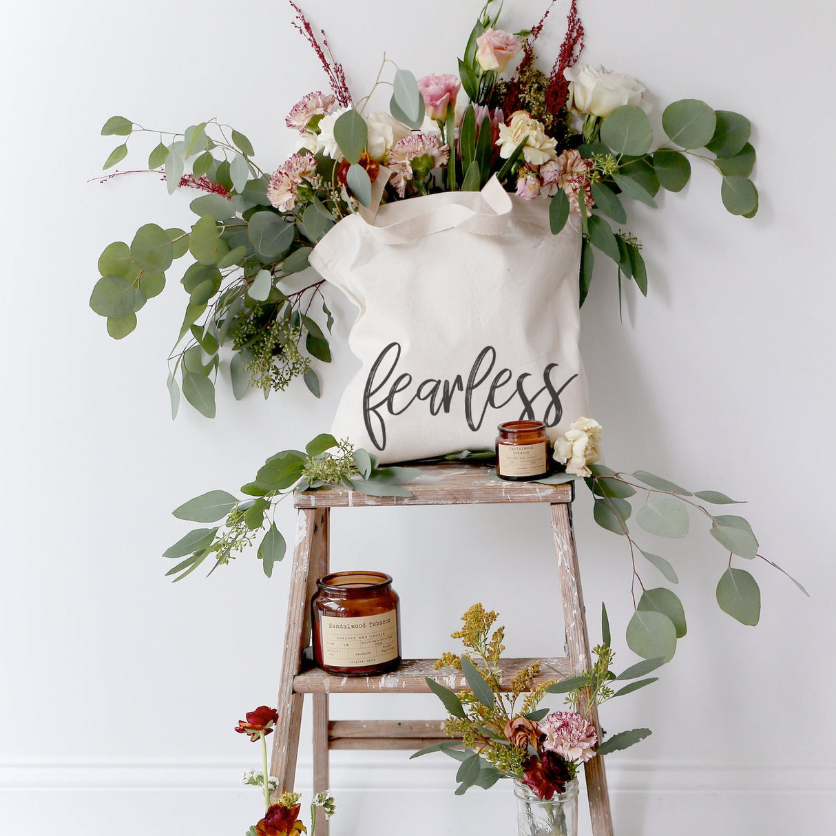 Fearless Gym Cotton Canvas Tote Bag from The Cotton & Canvas Co.