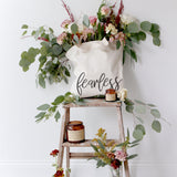 Fearless Gym Cotton Canvas Tote Bag from The Cotton & Canvas Co.