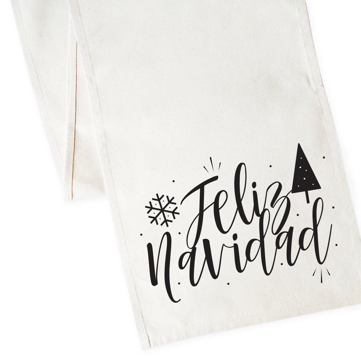 Feliz Navidad Cotton Canvas Table Runner from The Cotton & Canvas Co.