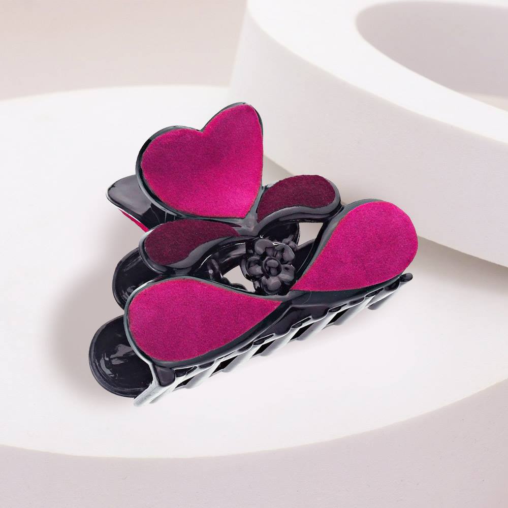 Felt Heart Hair Claw Clip from Madeline Love