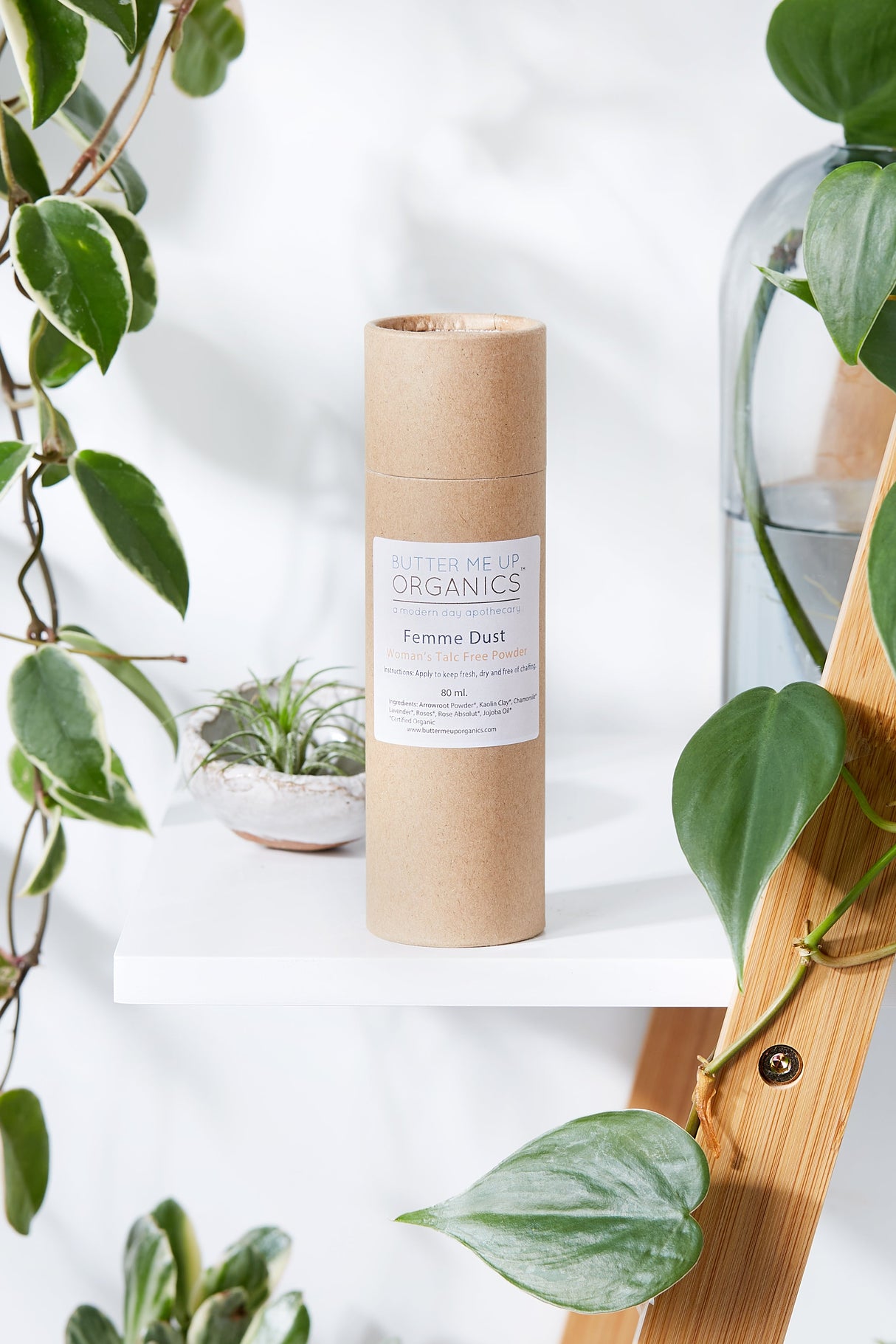 Femme Dust / Organic Talc Free Powder / No Chaffing / Freshening Powder from Butter Me Up Organics