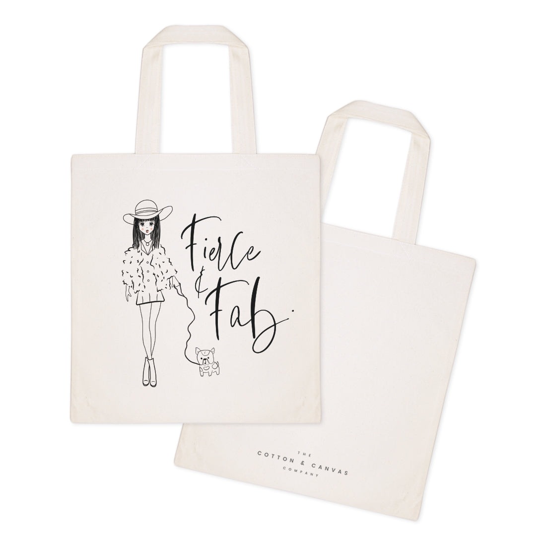 Fierce and Fab Cotton Canvas Tote Bag from The Cotton & Canvas Co.