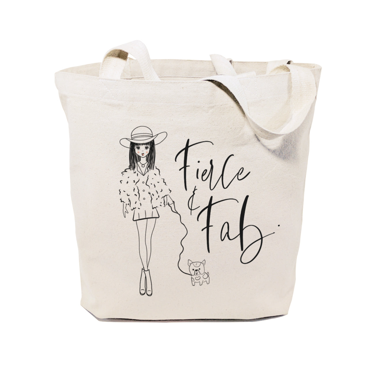 Fierce and Fab Cotton Canvas Tote Bag from The Cotton & Canvas Co.