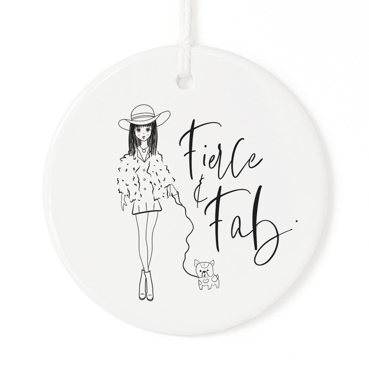 Fierce and Fab Christmas Ornament from The Cotton & Canvas Co.