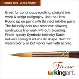 Finesse™ 8020 Ultra Round Brushes 10 pc from KINGART