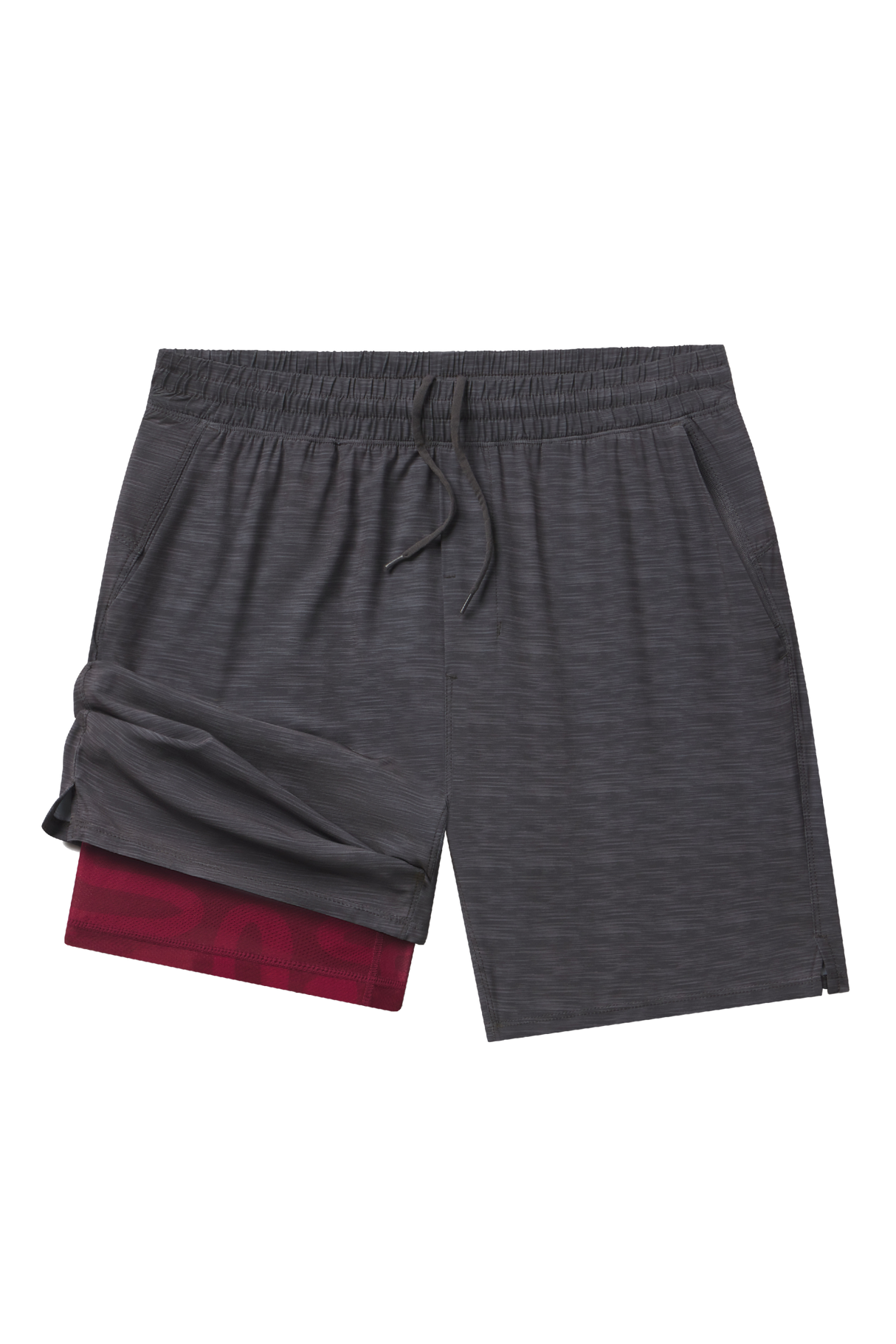 The Finish Line | Grey and Red Ball Hammock® 7 Inch Athletic Shorts from Shinesty