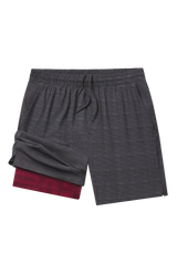 The Finish Line | Grey and Red Ball Hammock® 7 Inch Athletic Shorts from Shinesty