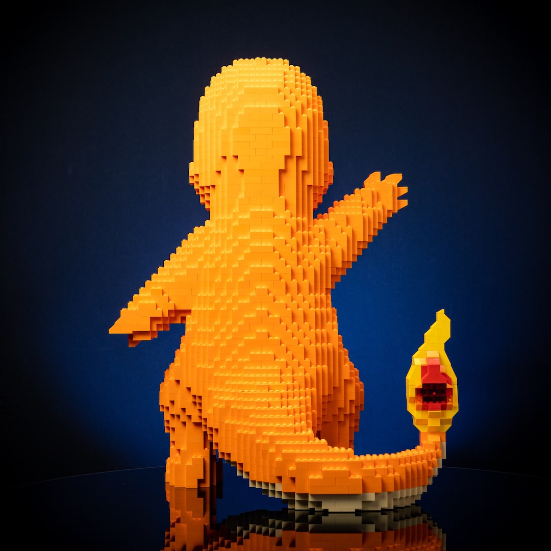 Life-Sized Fire Lizard from Bricker Builds