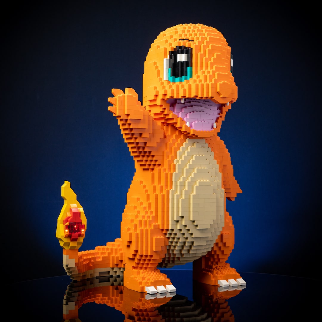 Life-Sized Fire Lizard from Bricker Builds