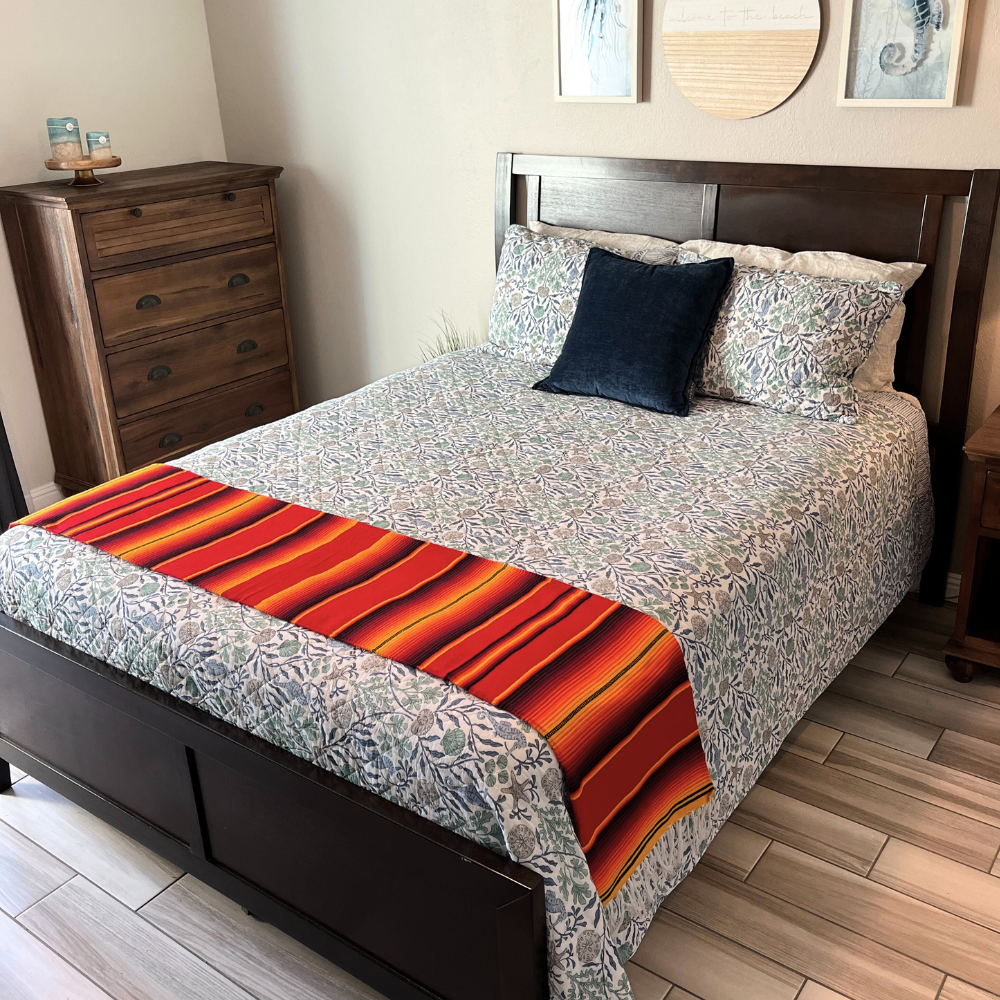 Isla Serape Red Fire blanket From West Path