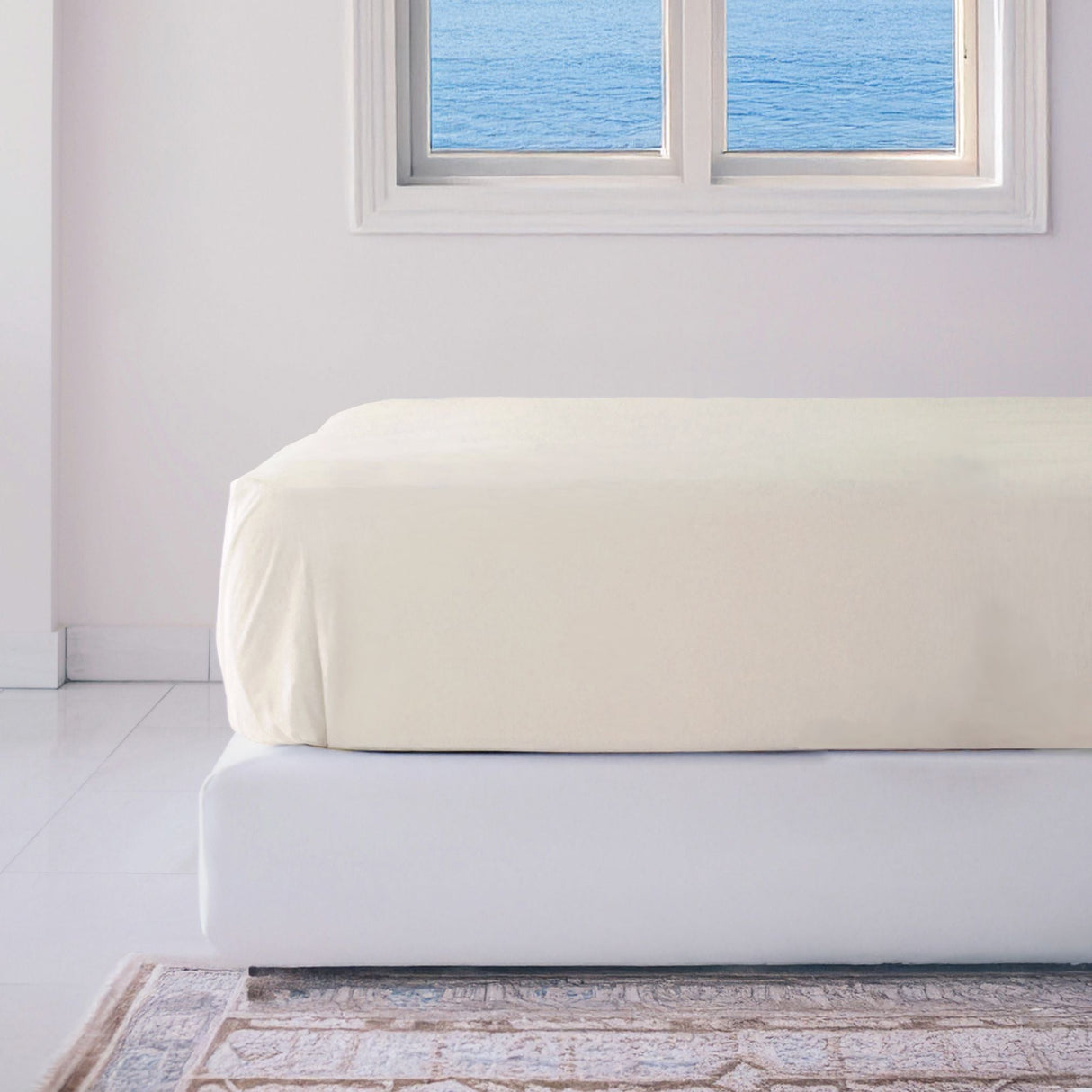 Bamboo Fitted Sheet - Ivory from BedVoyage