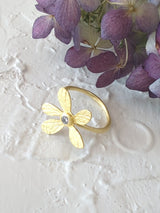 Five Petal Wildflower Ring from Ash & Rose