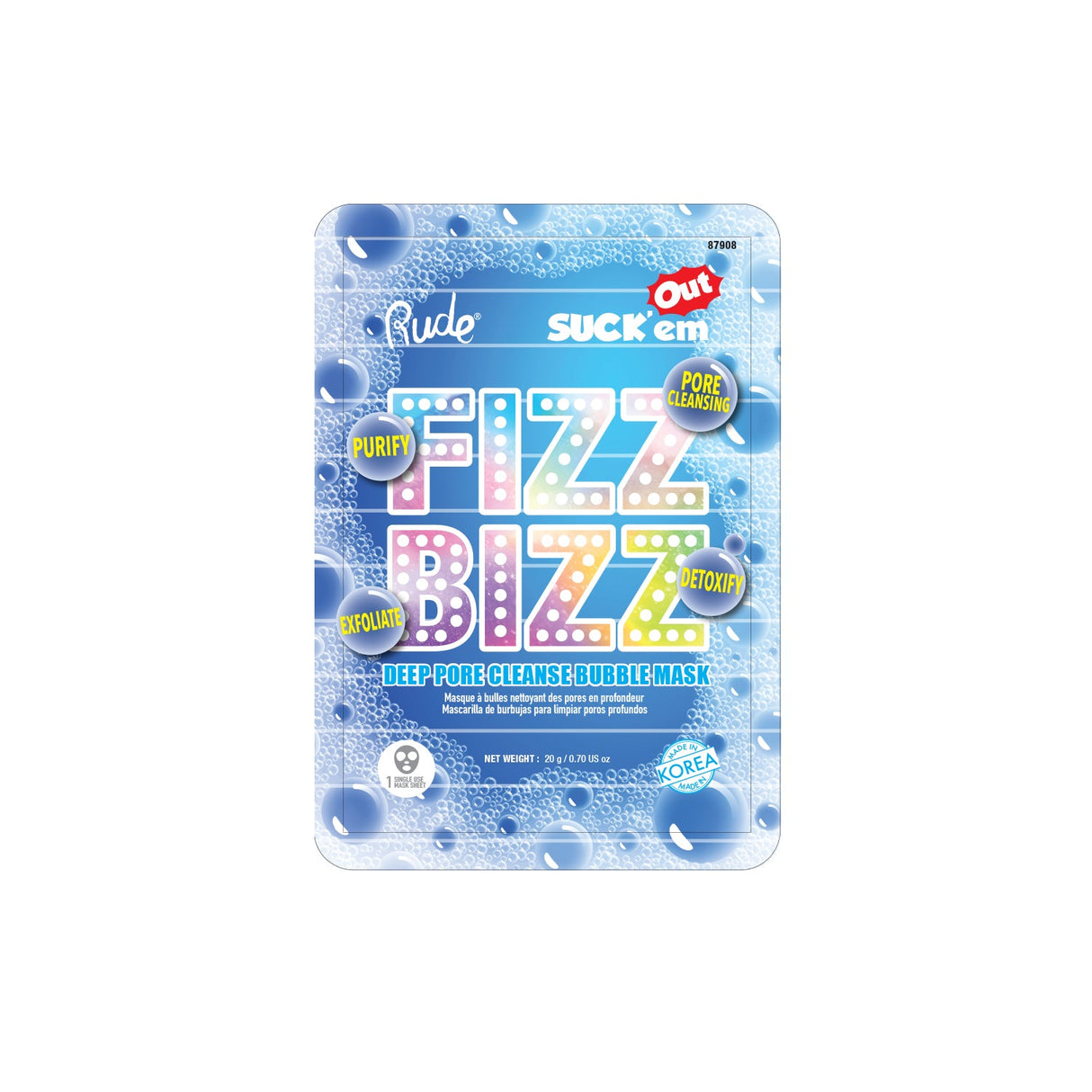 Fizz Bizz Cleanse Bubble Mask from Rude Cosmetics