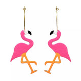 Neon Flamingo Hoops from LE CHIC MIAMI