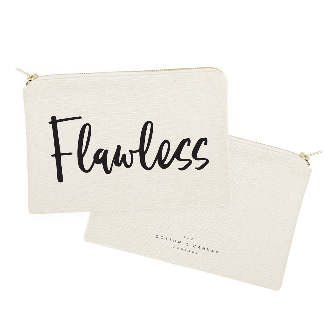 Flawless Cotton Canvas Cosmetic Bag from The Cotton & Canvas Co.