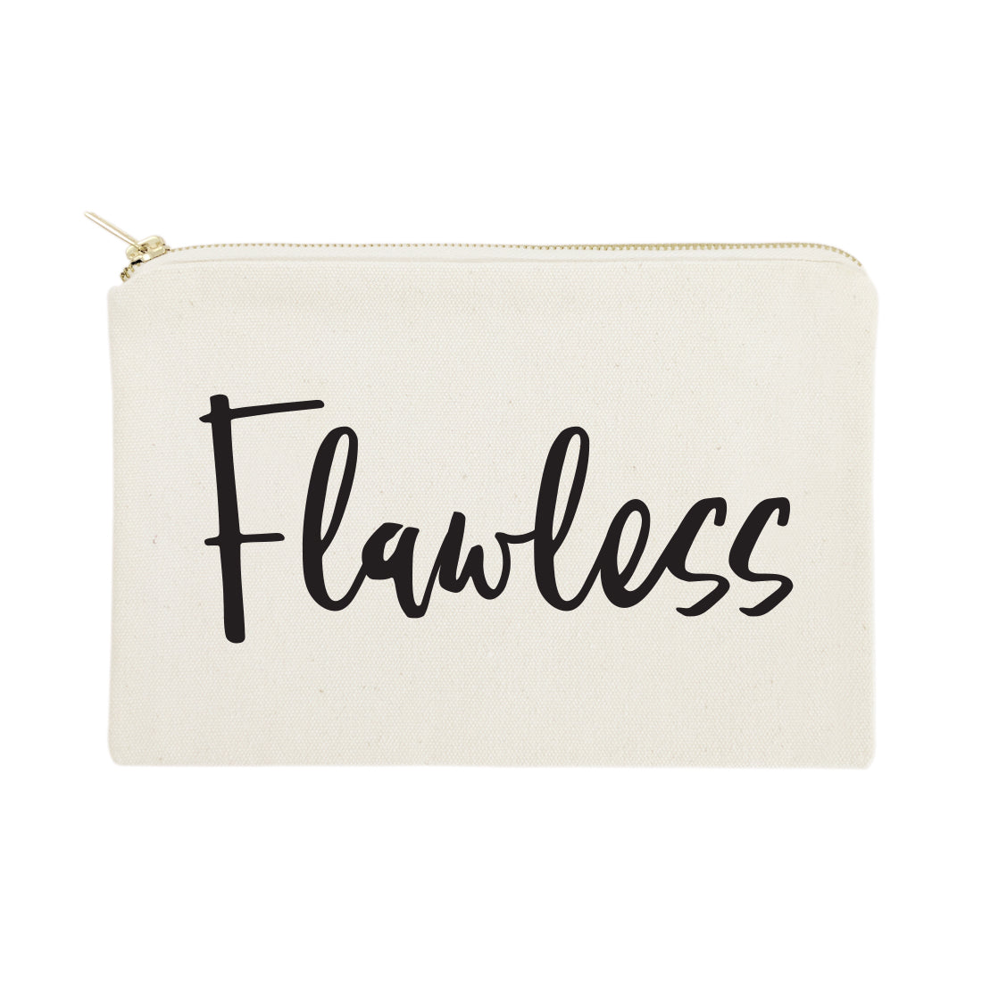 Flawless Cotton Canvas Cosmetic Bag from The Cotton & Canvas Co.