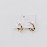 Flirty Fantasy Oval Hoop Earrings - WATERPROOF from Pretty Simple