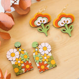 70s Tulip Hoops from LE CHIC MIAMI