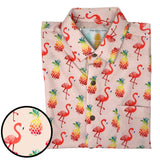 Super Stretch - Floridian Flamingo Hawaiian Shirt from Tropical Bros