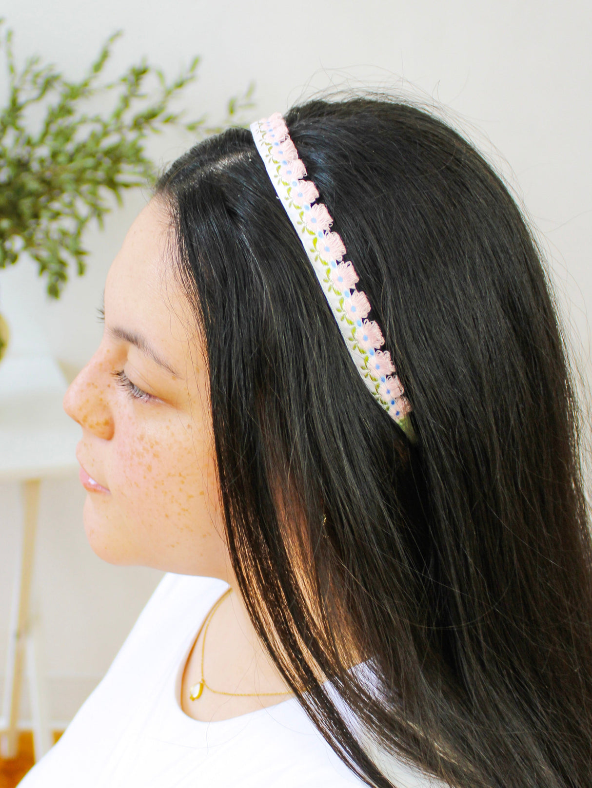 Flower Garden Skinny Headband from Ash & Rose