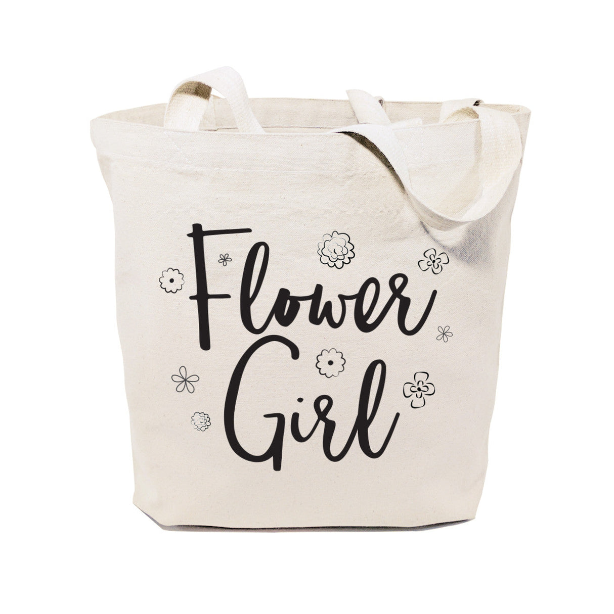 Flower Girl Wedding Cotton Canvas Tote Bag from The Cotton & Canvas Co.