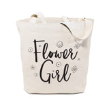 Flower Girl Wedding Cotton Canvas Tote Bag from The Cotton & Canvas Co.
