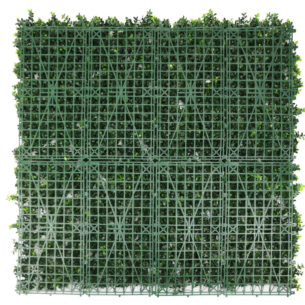 White Flowering Artificial Boxwood Wall 40" x 40" 11SQ FT Commercial Grade UV Resistant