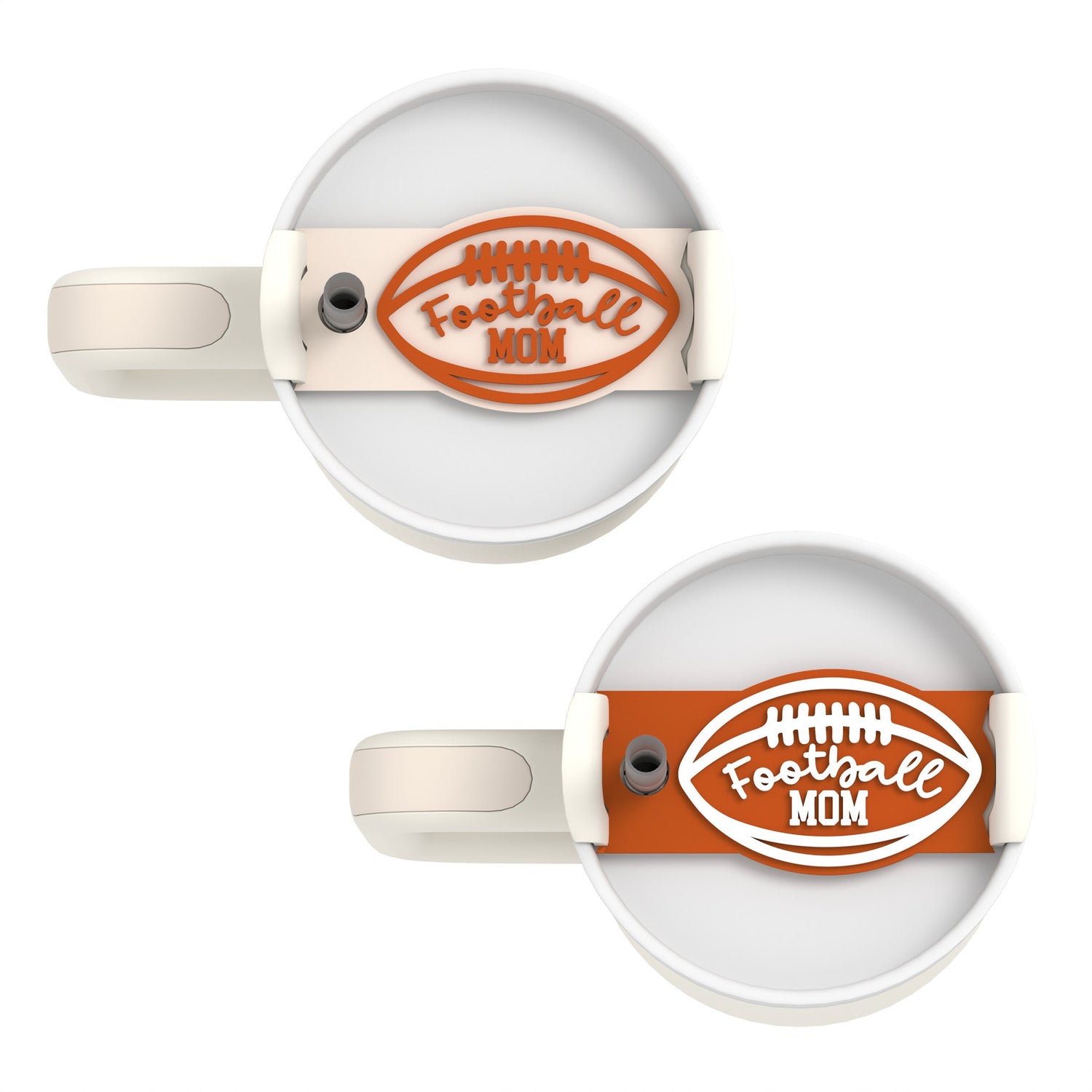 Football Mom Stanley Tumbler Tag from The Cotton & Canvas Co.