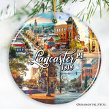 Artistic Lancaster Pennsylvania Ornament, Beautiful Amish Cultures and Countryside Christmas Gift from OrnamentallyYou