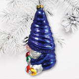 Bingo Gnome Glass Christmas Ornament from OrnamentallyYou