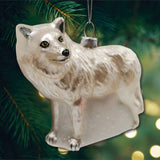 Arctic Winter Wolf Christmas Ornament from OrnamentallyYou