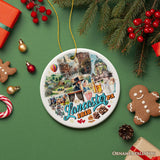 Artistic Lancaster Pennsylvania Ornament, Beautiful Amish Cultures and Countryside Christmas Gift from OrnamentallyYou
