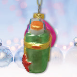 Coastal Beach Bag Glass Christmas Ornament, Ocean Seaside Nautical Home Tree Decoration from OrnamentallyYou