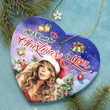 Artistic Classic Holiday Melody Ornament, All I Want for Christmas Is You, Celebrity Singer Gift from OrnamentallyYou