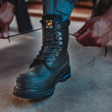 Tarantula 8" Steel Toe Men’s Waterproof Work Boot - Black From Chinook Footwear