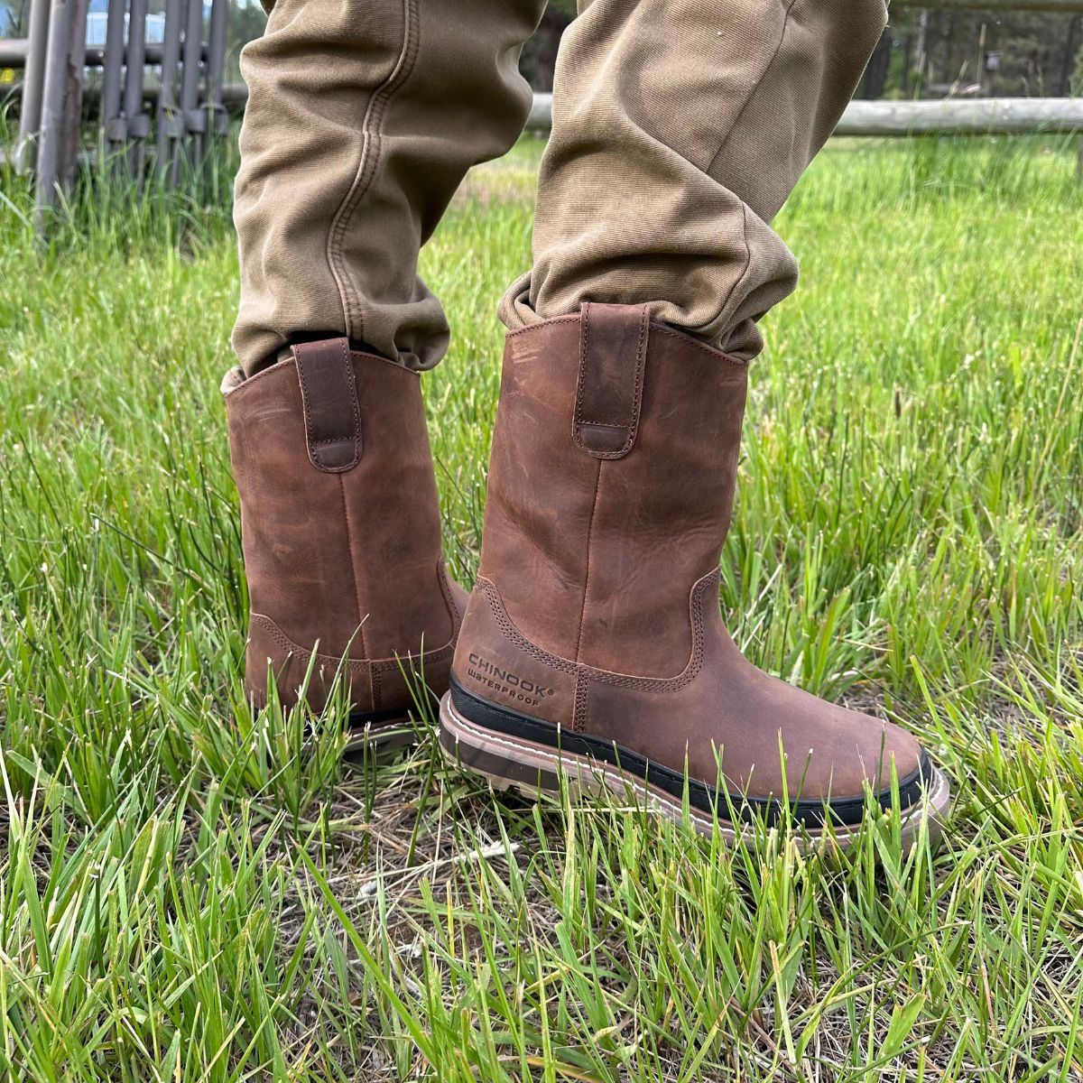 Rancher 11” Waterproof Soft Toe Work Boot - Brown From Chinook Footwear