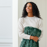 PATTERNED FAUX FUR THROW BLANKETS From Saranoni