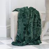 PATTERNED FAUX FUR THROW BLANKETS From Saranoni