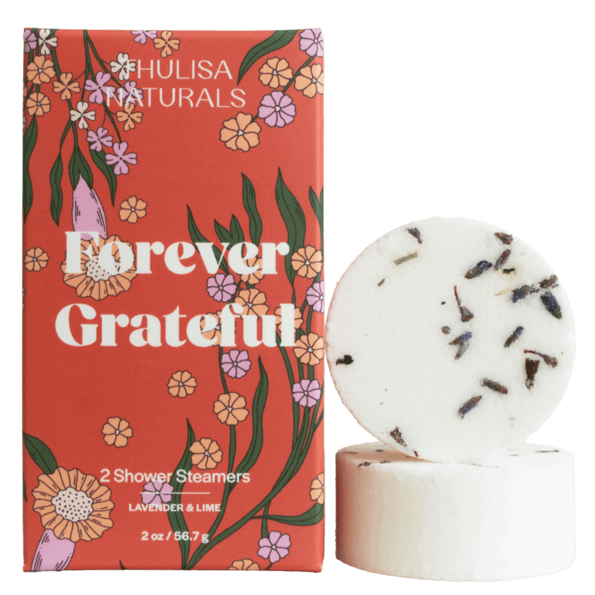 Forever Grateful Lemon Verbena Shower Steamer Gift Set from Thulisa Naturals