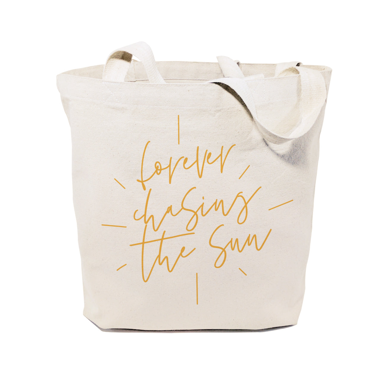 Forever Chasing the Sun Cotton Canvas Tote Bag from The Cotton & Canvas Co.