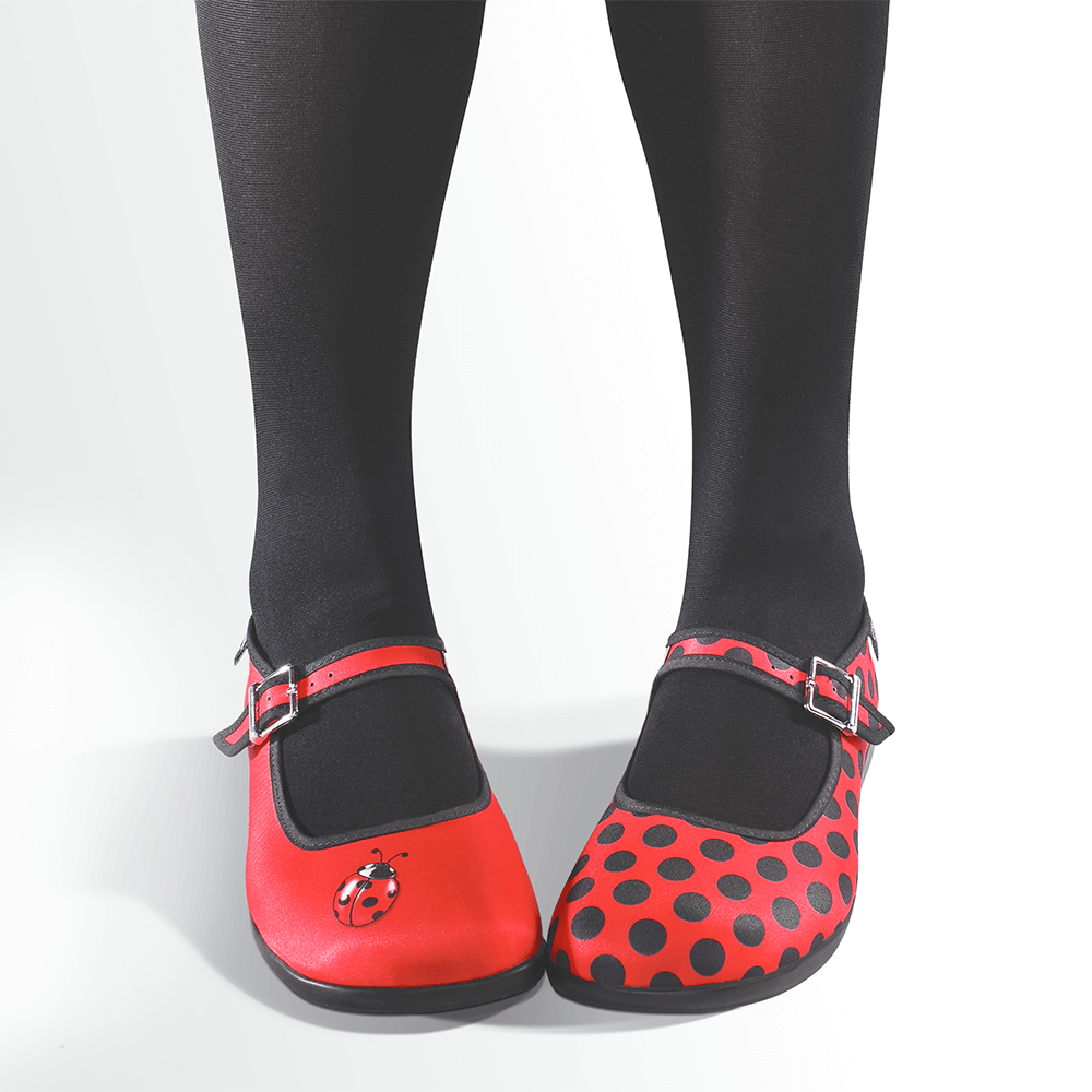 Chocolaticas® Ladybug Women's Mary Jane Flat from Hot Chocolate Design