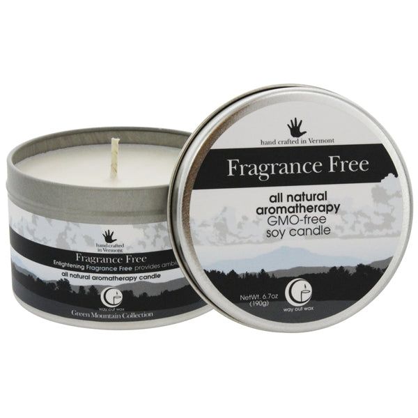 Fragrance Free - Medium Travel Tin From Way Out Wax