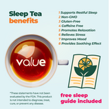 Herbal Sleep Tea With Sleep Guide, 60 Bags from Aprika Life