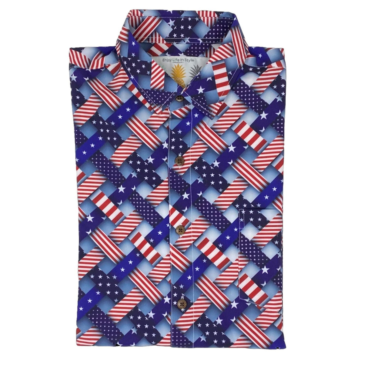 Super Stretch - Freedom Friday Hawaiian Shirt from Tropical Bros