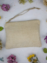 French Cream Chenille Wristlet Purse from Ash & Rose