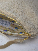 French Cream Chenille Wristlet Purse from Ash & Rose